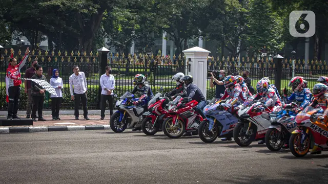 Presiden Jokowi Lepas Parade Pembalap MotoGP