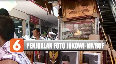 Salah satunya di Pasar Baru, Jakarta Pusat. Banyaknya pemesan jadi alasan penjual mulai menjajakan foto resmi presiden dan wakilnya.