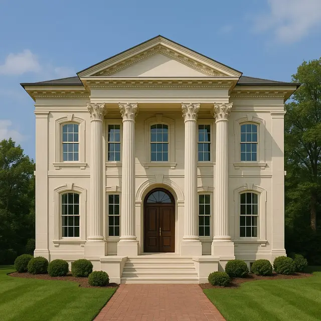 Inspirasi Model Rumah 2 Lantai ala Eropa Klasik