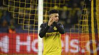 3. Jadon Sancho (17 gol) - Memasuki pekan ke-32, pemain asal Inggris ini telah mengkoleksi 17 gol bersama Borussia Dortmund di kompetisi Bundesliga musim 2019/2020. (AFP/Ina Fassbender)