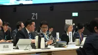 Menteri Luar Negeri Republik Indonesia (Menlu RI) Retno Marsudi dalam peringatan ke-75 tahun Deklarasi Universal Hak Asasi Manusia di Markas Dewan HAM PBB di Jenewa, Swiss, pada 11 Desember 2023. (Dok: Kemlu RI)