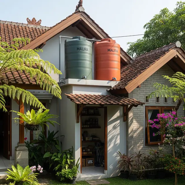 9 Letak Toren Air di Rumah Sempit