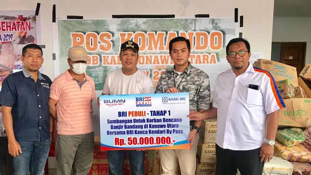 BRI Peduli Salurkan Bantuan CSR Senilai Rp 270 Juta Bagi Korban Banjir di Sultra dan Kaltim