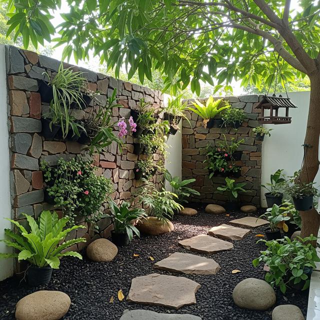 7 Inspirasi Taman dengan Batu Split 2025, Desain Estetik dan Mudah Dirawat