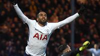 Gelandang Tottenham Hotspur, Lucas Moura berkomentar soal pertemuan timnya dengan Juventus pada leg kedua 16 besar Liga Champions. (Oli SCARFF / AFP)