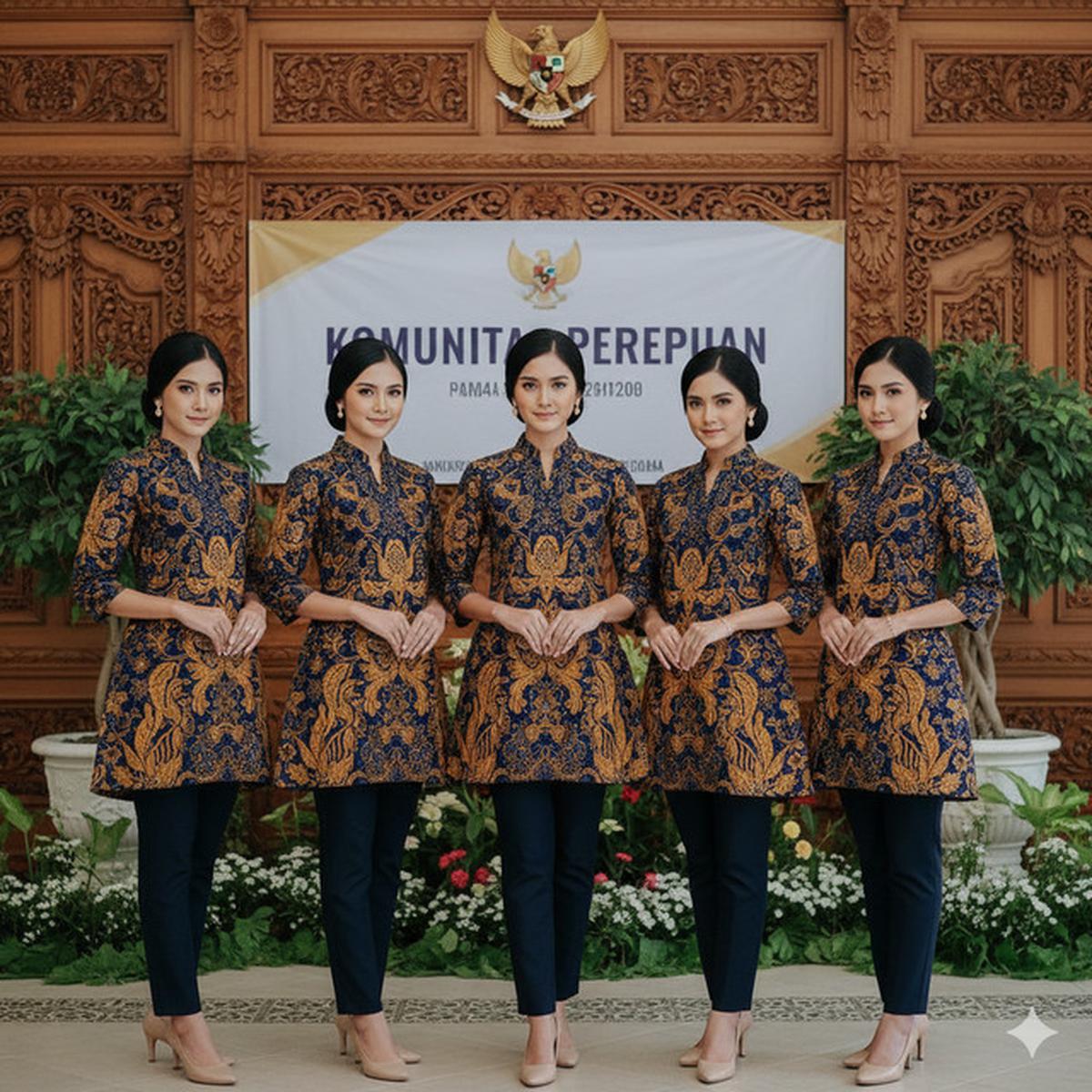 7 Model Tunik Batik Seragam untuk Acara Komunitas Perempuan, Tampilan Serasi dan Anggun