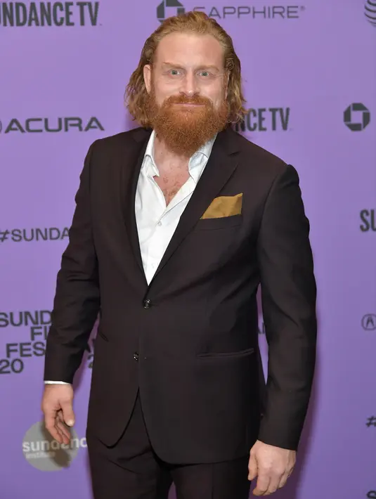 Aktor Kristofer Hivju saat menghadiri Festival Film Sundance 2020 di Park City, Utah, Amerika Serikat, 26 Januari 2020. Meski keadaannya belum begitu parah, Kristofer Hivju mendorong publik untuk tidak menyepelekan virus corona COVID-19. (Neilson Barnard/Getty Images/AFP)