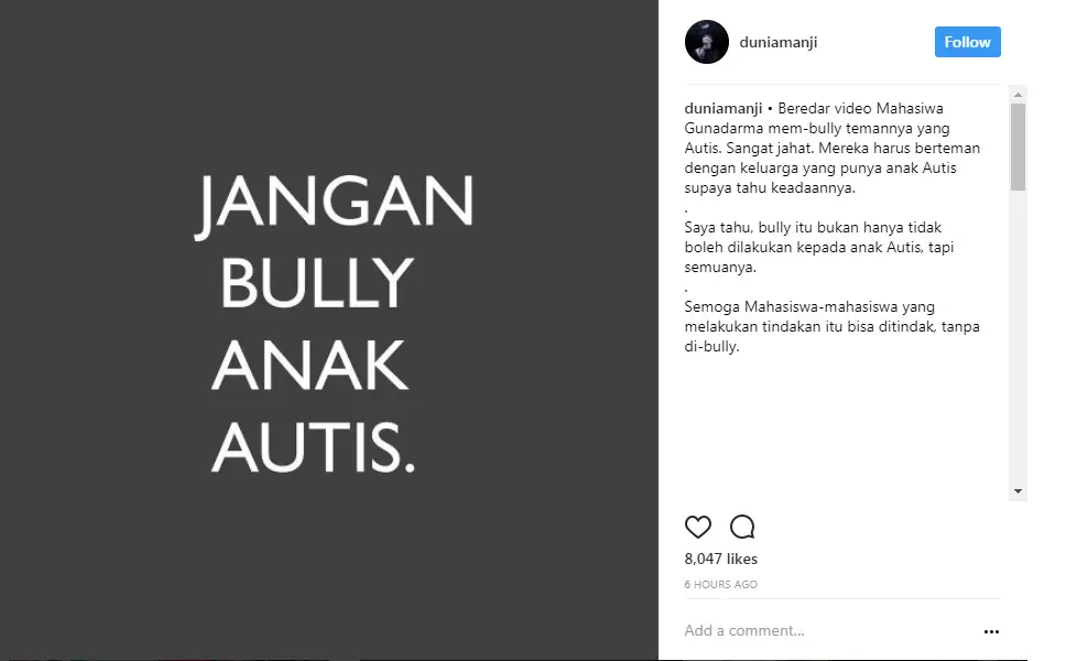 Anji tuangkan kemarahannya soal kasus bullying terhadap anak Autis