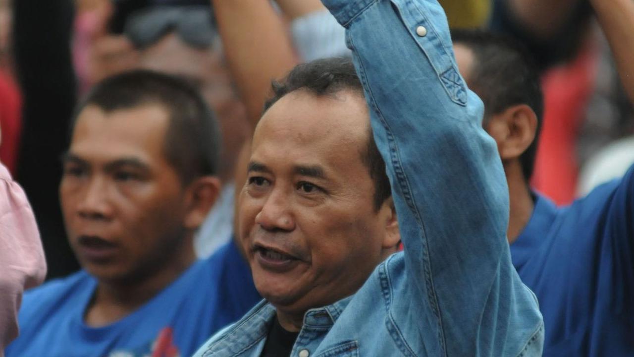 Pembacaan maklumat tersebut dipimpin oleh aktivis 98&nbsp;Mustar Bonaventura.&nbsp;Foto: Merdeka.com/Imam Buhori