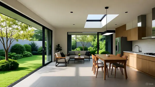 Gambar Rumah Minimalis Modern Kekinian dengan Sentuhan Alami/ Ilustrasi AI