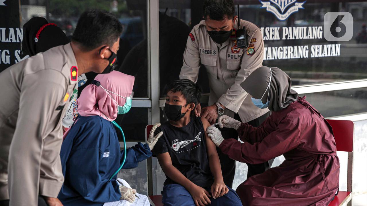 FOTO: Kejar Target Vaksinasi Anak Usia 6-11 Tahun