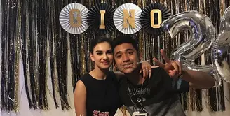 Tepat 30 November 2017, pesinetron Giorgino Abraham tepat berusia 23 tahun. Sebuah kejutan diberikan dari orang yang selama ini dikabarkan dekat, Irish Bella. (Instagram/giorgino_abraham)