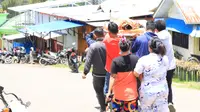 Jenazah tukang ojek, korban penembakan di Puncak Provinsi Papua Tengah. (Liputan6.com/Katharina Janur/Polda Papua)