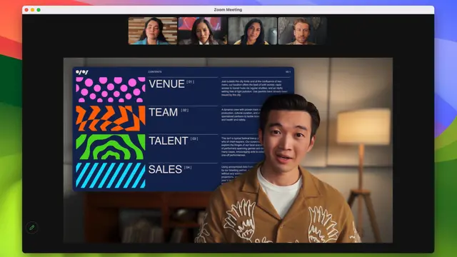 Presenter Overlay macOS Sonoma
