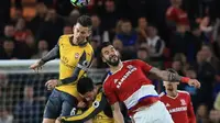 Laurent Koscielny menyadari kalau Arsenal tidak bermain pada level terbaiknya. (AFP/Lindsey Parnaby)