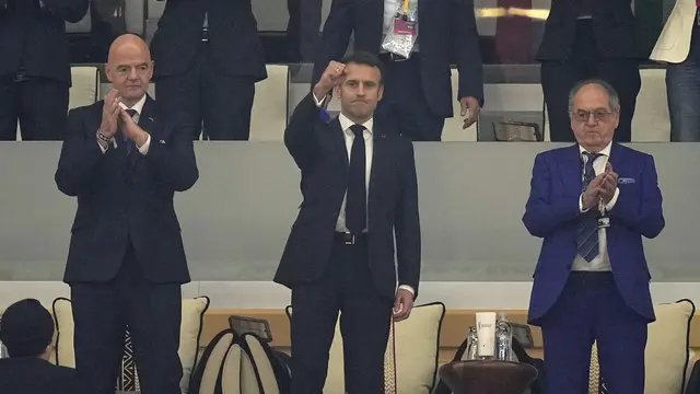 Prancis ke Final Piala Dunia 2022, Presiden Emmanuel Macron Luapkan Kegembiraan