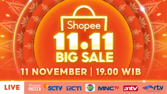 Hadiah dan Promo Seru Shopee 11.11 Big Sale TV Show