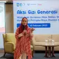 Dokter Spesialis Gizi Klinik, Nurul Ratna Mutu Manikam saat memberikan pemaparan di acara Aksi Gizi Generasi Maju bersama Danone Indonesia. (Sumber: Dokumentasi Danone Indonesia)