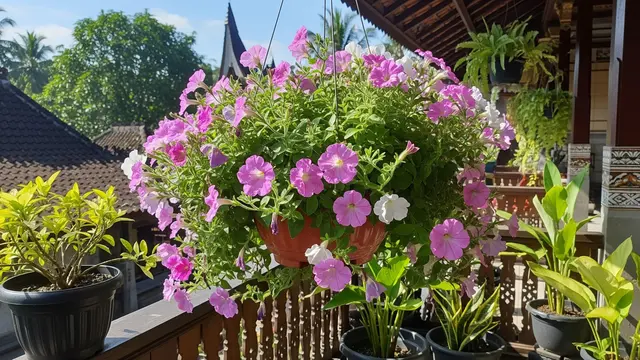Tanaman Gantung Outdoor yang Tahan Panas dan Hujan