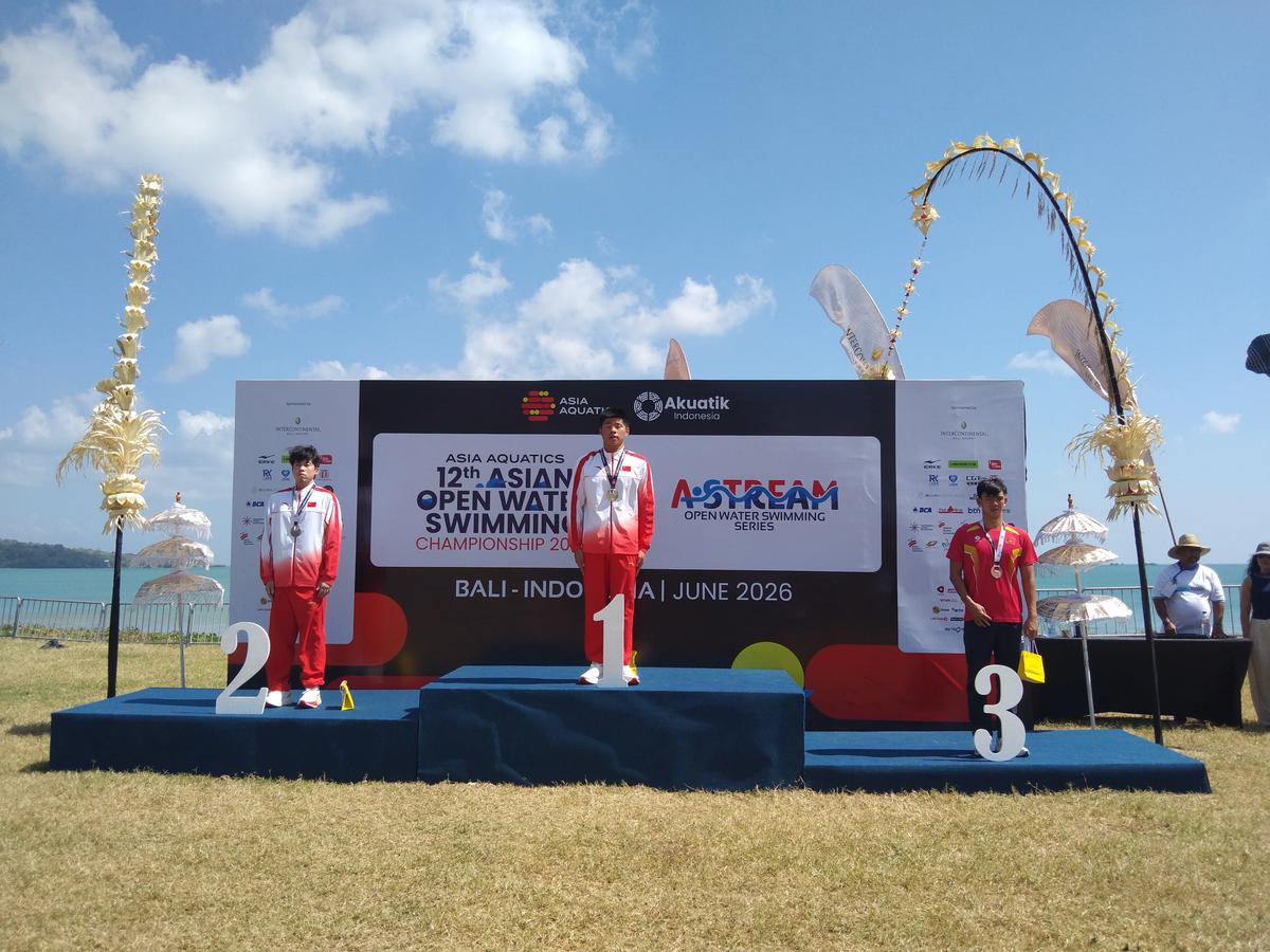 Kejuaraan 12th Asian Open Water Swimming Championships 2026 (AOWSC) dan A•stream Open Water Swimming Series Bali  resmi berakhir yang berlokasi di Pantai Jimbaran atau kawasan InterContinental Bali Resort, pada Senin (15/6).