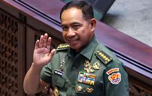 Injakkan Kaki di Kota Palu, Panglima TNI Disambut Tentara Cilik 'Bintang 2