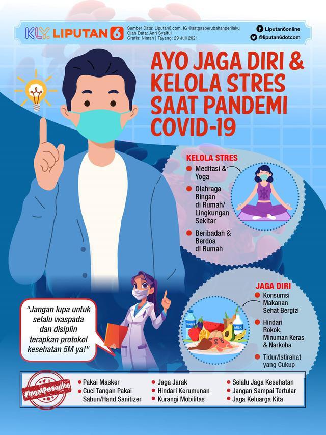 Infografis Kelola Stress saat Pandemi Covid-19