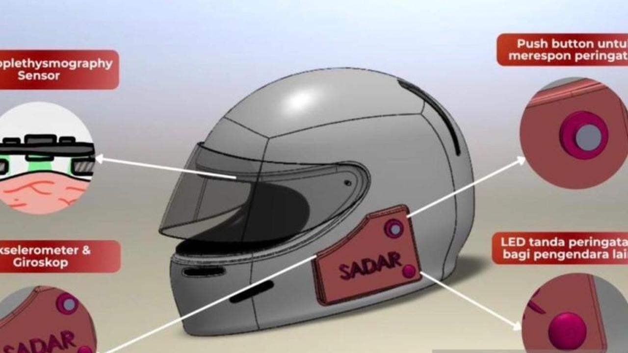 Mahasiswa ITB Ciptakan Helm Pintar Pendeteksi Kantuk, Solusi Kurangi Kecelakaan Pemotor