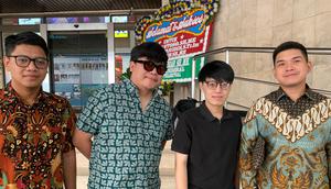 Band Wijaya 80 sambangi Direktorat Jenderal Kekayaan Intelektual, Rabu (17/12/2025) untuk adukan dugaan pelanggaran hak cipta oleh Pertamina Patra Niaga. (Foto: M. Altaf Jauhar)