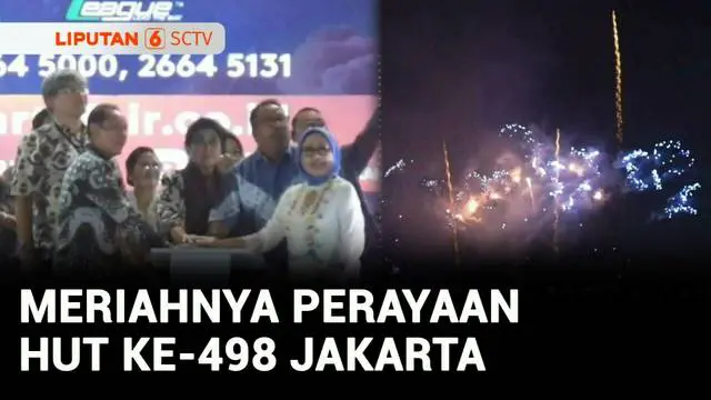 VIDEO: Meriah! Pesta Kembang Api di Arena PRJ Kemayoran Dihadiri Wagub "Si Doel" dan Bang Yos