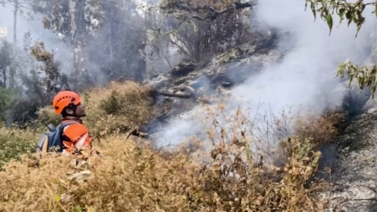 Gunung Buthak Malang terbakar
