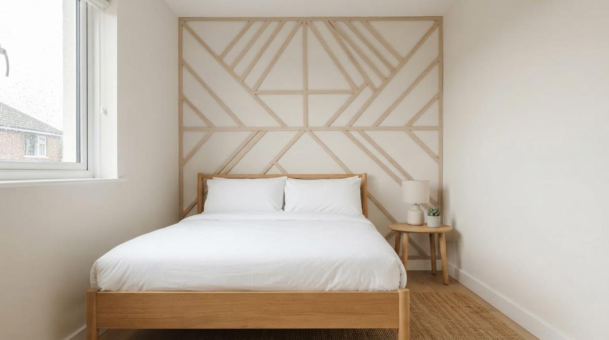 Ide Dinding Aksen untuk Kamar Tidur Berukuran Kecil