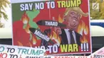 Warga Korea Selatan menolak kedatangan Presiden AS Donald Trump ke negaranya.