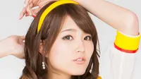 Aya Nagase, anggota grup idola berisi bintang panas bernama Ebisu Muscats. (hoshidoru48)