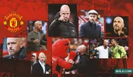 Kolase - Beragam Aksi Erik ten Hag bersama MU (Bola.com/Adreanus Titus)