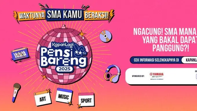 KapanLagi Pensi Bareng 2025 siap hadir ke sekolahmu! (Credit: KLY)