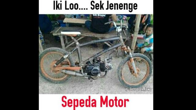 10. Ini lho yang namanya sepeda motor