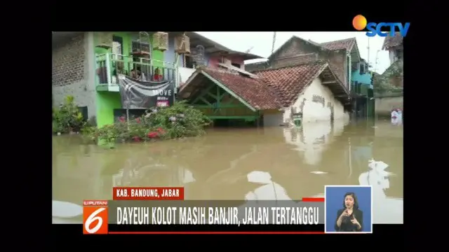Sebanyak 1.500 rumah terendam banjir hingga dua meter akibat dari Sungai Citarum meluap.