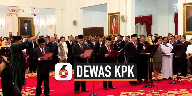 VIDEO: Jokowi Resmi Lantik Dewan Pengawas KPK