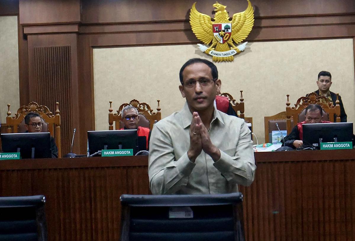 FOTO: Sidang Korupsi Chromebook, Jaksa Tolak Eksepsi Nadiem