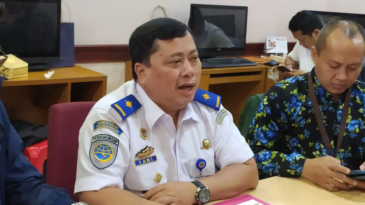 Direktur Angkutan Jalan Kementrian Perhubungan (Kemenhub), Ahmad Yani melakukan konferensi pers mengenai tarif ojek online, Selasa (21/1/2020).
