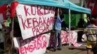 VIDEO: Protes Korban Kebakaran Pasar Limbangan Garut