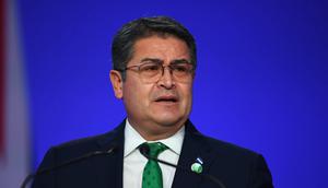 Mantan Presiden Honduras Juan Orlando Hernandez. (Dok. AP/Andy Buchanan)