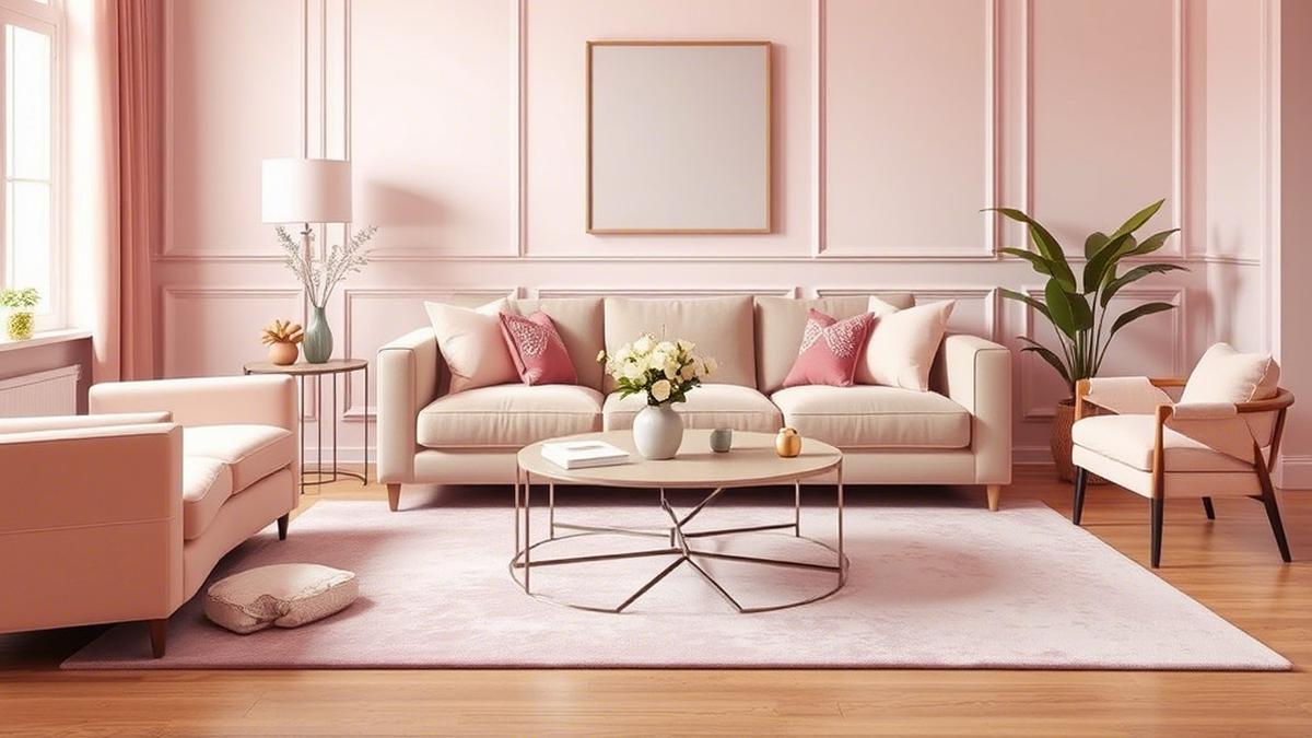 10 Desain Ruang Tamu Serba Pink yang Estetik dan Enggak Norak