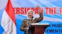 Menteri Ketenagakerjaan Ida Fauziyah pada Rapat Persiapan The 111th ILC, di Jakarta, Kamis (25/5/2023).