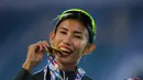 Sebelumnya, Emilia Nova meraih medali perak di SEA Games 2025 lewat nomor 100 meter lari gawang putri. Pencapaian Emilia Nova menutup perolehan medali atletik SEA Games Thailand 2025. Tampak dalam foto, atlet atletik Indonesia, Emilia Nova, usai memenangi lomba dan meraih emas nomor heptathlon (tujuh lomba) SEA Games 2025 di Stadion Supachalasai Bangkok, Thailand Selasa (16/12/2025) malam. (Bola.com/Bagaskara Lazuardi)