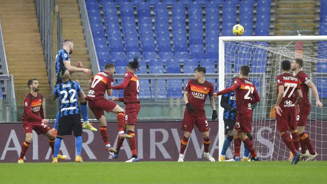 FOTO: Ditahan Imbang AS Roma, Inter Milan Semakin Berjarak dengan AC Milan