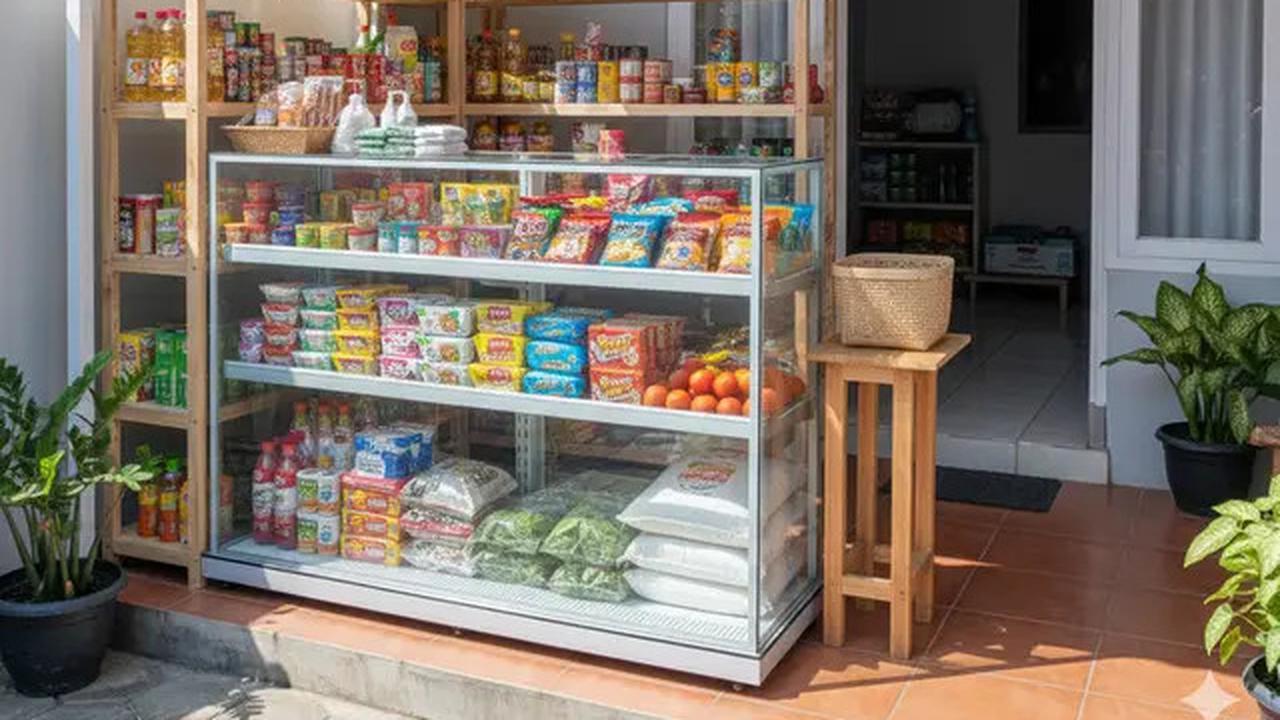 7 Inspirasi Warung Sembako Terbuka di Teras Rumah yang Hemat Tempat