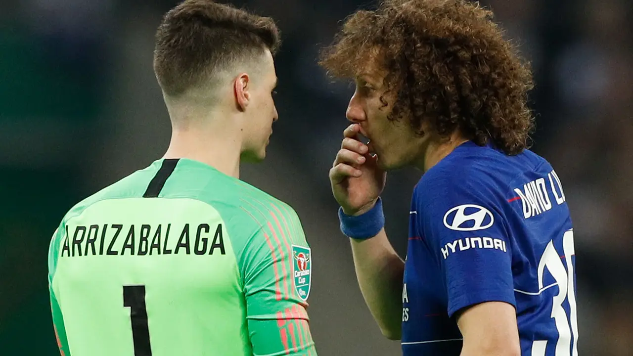 Kepa Arrizabalaga dan David Luiz