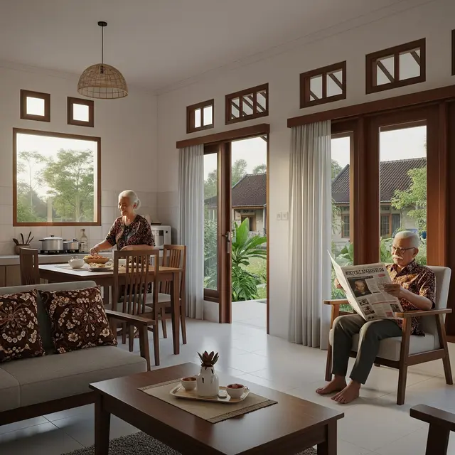 Rumah Sederhana 6x9 untuk Lansia di Kampung