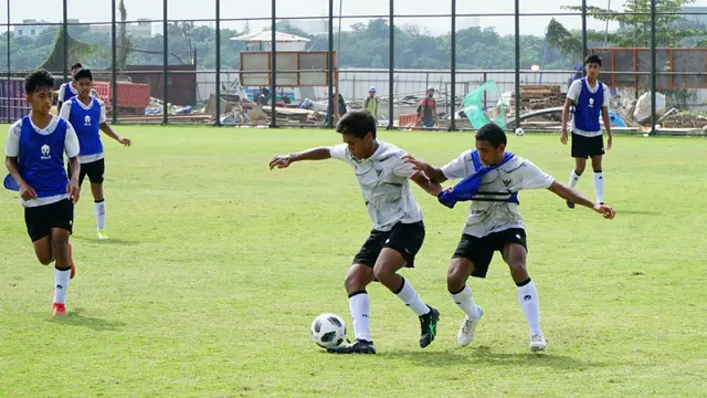 Internal game Timnas Indonesia U-16.